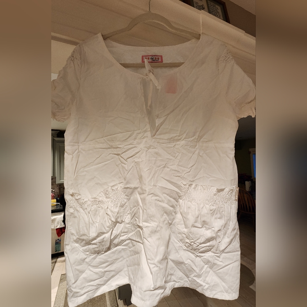 Koi scrub top large women's